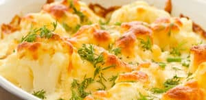 6 Recetas de coliflor Gratinada Low Carb