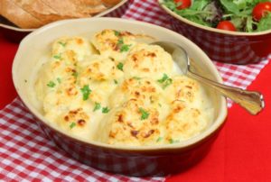4 Recetas de coliflor Gratinada Light