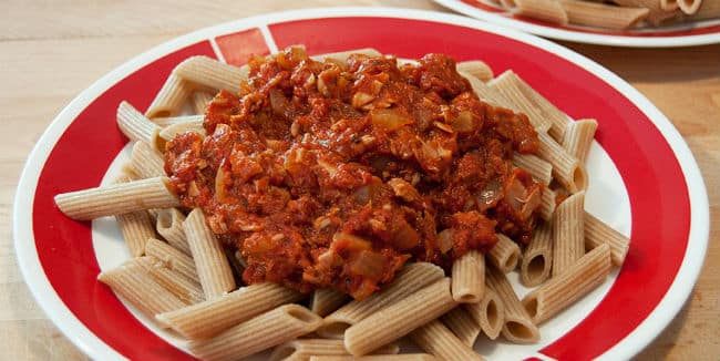 10 Recetas de salsa para pasta light 1 10 Recetas de salsa para pasta light