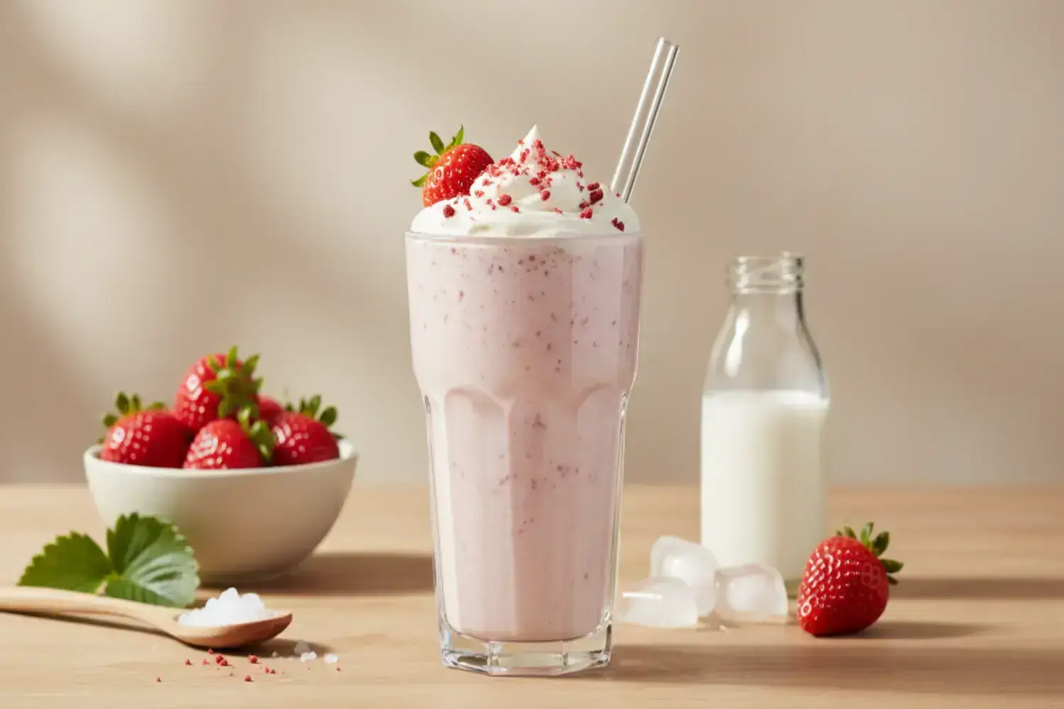 Batidos de fresa con leche: recetas fáciles, versiones light y trucos