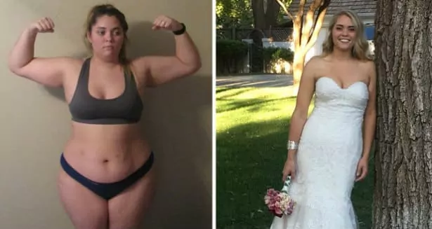 La novia se Pierde 45 kilos, y Hasta el Día de la Boda, Después de que se Molesta con las Fotos de la Solicitud de