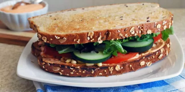 10 Recetas de sandwich vegano light